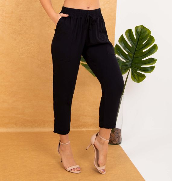 Calça Cropped Reta