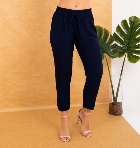 Calça Cropped Reta