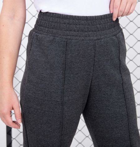 Calça Jogger Moletom Com Nervura